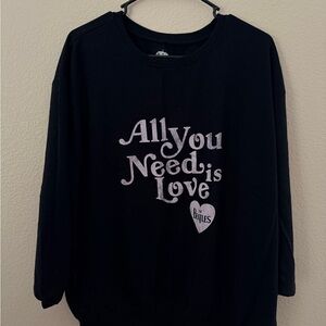 Torrid Black Beatles Sweatshirt